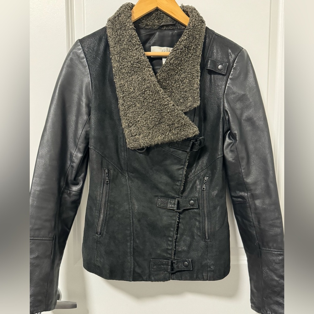 Blink (by Danier Leather) Vintage Leather Jacket - Black